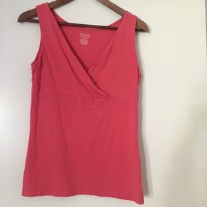Pink sleeveless top